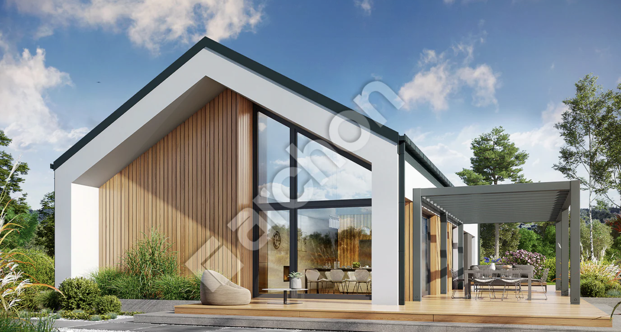 Dom szkieletowy 116 m2 archon dom w kosaćcach