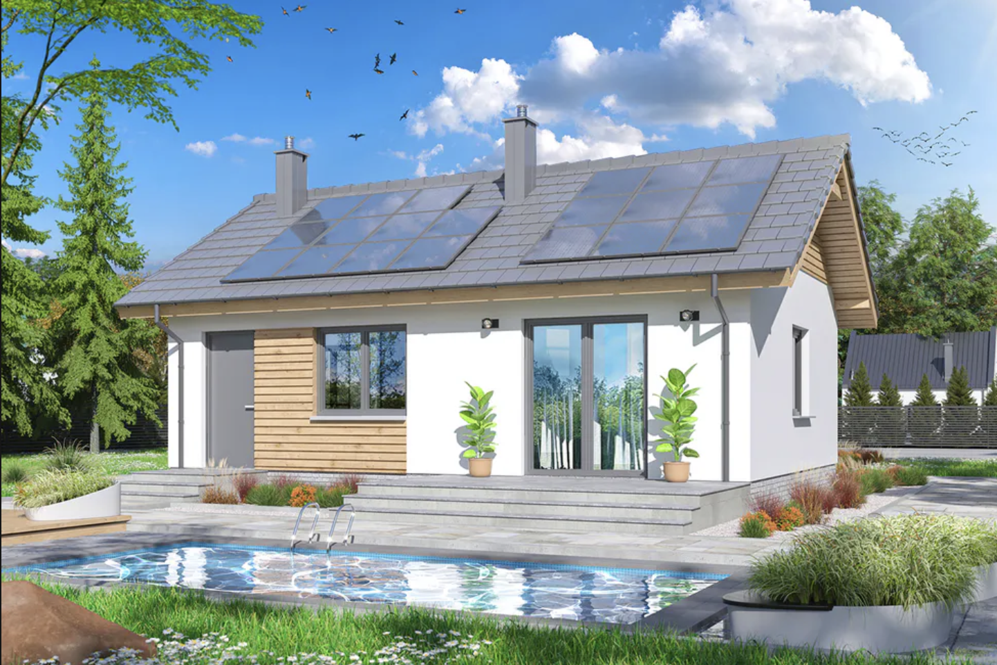 dom szkieletowy 52 m²