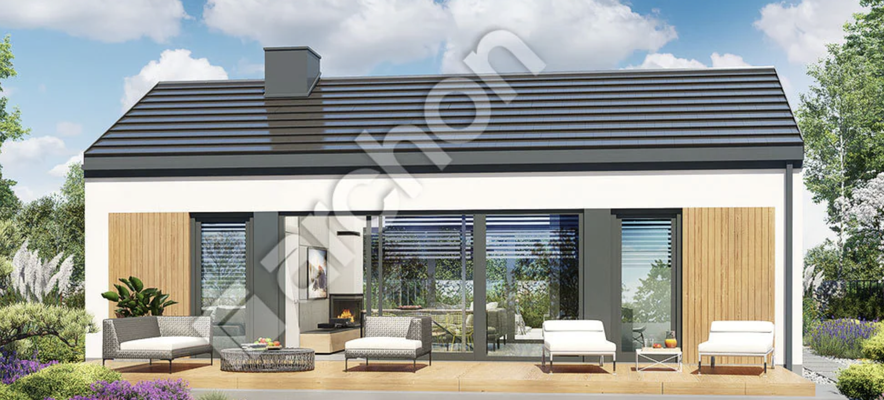 dom szkieletowy 54 m²