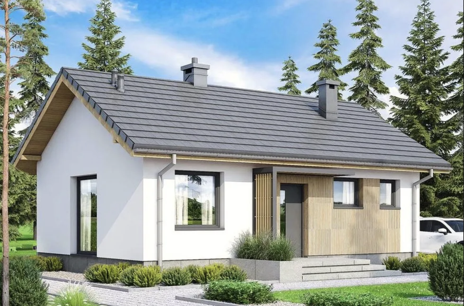 dom szkieletowy 50 m2