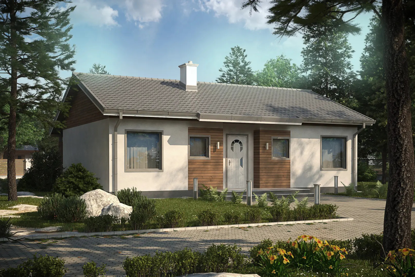 Dom szkieletowy 84 m²